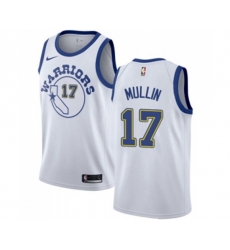 Golden State Warriors #17 Chris Mullin Authentic White Hardwood Classics Basketball Jerseys