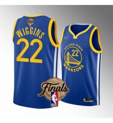 Golden State Warriors #22 Andrew Wiggins Royal 2022 Finals Stitched Jersey
