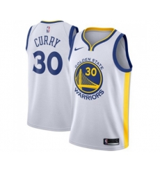 Golden State Warriors #30 Stephen Curry Authentic White Home Basketball Jersey - Association Edition