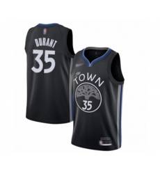 Golden State Warriors #35 Kevin Durant Swingman Black Basketball Jersey - 2019-20 City Edition