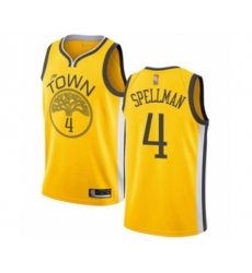 Golden State Warriors #4 Omari Spellman Yellow Swingman Jersey - Earned Edition