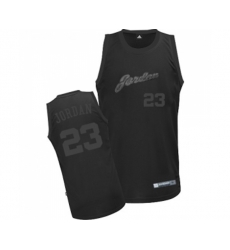 Chicago Bulls #23 Michael Jordan Authentic All Black Basketball Jersey