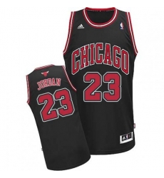 Chicago Bulls #23 Michael Jordan Swingman Black Alternate NBA Jersey