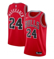 Chicago Bulls #24 Lauri Markkanen Nike Red 2020-21 Swingman Jersey