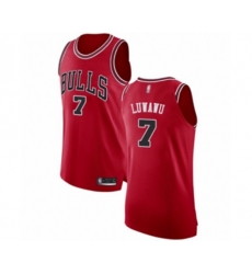 Chicago Bulls #7 Timothe Luwawu Authentic Red Basketball Jersey - Icon Edition