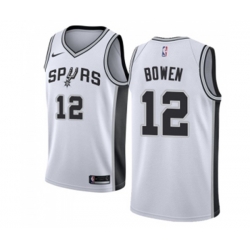 San Antonio Spurs #12 Bruce Bowen Swingman White Home NBA Jersey - Association Edition