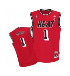 Miami Heat #1 Chris Bosh Swingman Red Hardwood Classics Nights Basketball Jersey