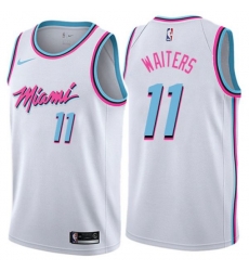 Miami Heat #11 Dion Waiters Swingman White NBA Jersey - City Edition