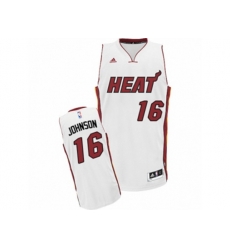 Miami Heat #16 James Johnson Swingman White Home NBA Jersey