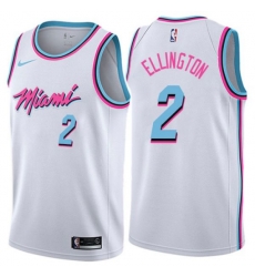 Miami Heat #2 Wayne Ellington Swingman White NBA Jersey - City Edition