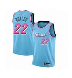 Miami Heat #22 Jimmy Butler Authentic Blue Basketball Jersey - 2019-20 City Edition
