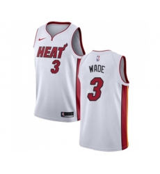 Miami Heat #3 Dwyane Wade Authentic Basketball Jersey - Association Edition