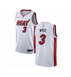 Miami Heat #3 Dwyane Wade Swingman NBA Jersey - Association Edition Miami Heat #3 Dwyane Wade Swingman NBA Jersey - Association Edition