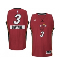 Miami Heat #3 Dwyane Wade Swingman Red 2014-15 Christmas Day Basketball Jersey