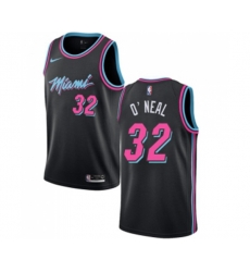 Miami Heat #32 Shaquille ONeal Swingman Black Basketball Jersey - City Edition