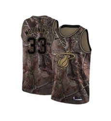 Miami Heat #33 Alonzo Mourning Swingman Camo Realtree Collection NBA Jersey