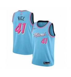 Miami Heat #41 Glen Rice Authentic Blue Basketball Jersey - 2019-20 City Edition
