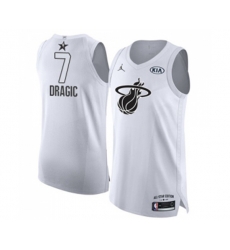 Miami Heat #7 Goran Dragic Authentic White 2018 All-Star Game Basketball Jersey