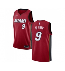 Miami Heat #9 Kelly Olynyk Authentic Red Basketball Jersey Statement Edition