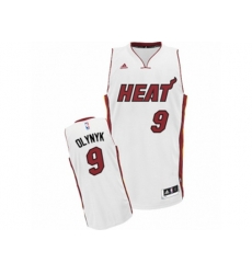 Miami Heat #9 Kelly Olynyk Swingman White Home NBA Jersey