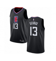 Los Angeles Clippers #13 Paul George Authentic Black Basketball Jersey Statement Edition