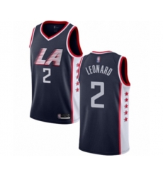 Los Angeles Clippers #2 Kawhi Leonard Swingman Navy Blue Basketball Jersey - City Edition