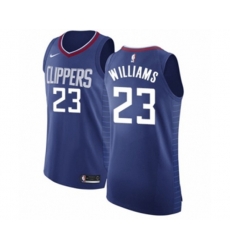 Los Angeles Clippers #23 Lou Williams Authentic Blue Basketball Jersey - Icon Edition