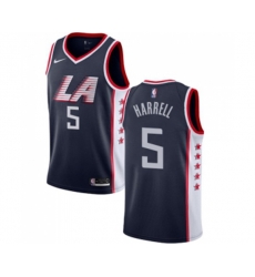 Los Angeles Clippers #5 Montrezl Harrell Authentic Navy Blue Basketball Jersey - City Edition