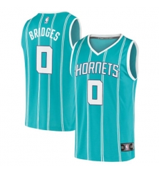 Charlotte Hornets #0 Miles Bridges Fanatics Branded Teal 2020-21 Fast Break Replica Jersey