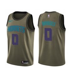 Charlotte Hornets #0 Miles Bridges Swingman Green Salute to Service Basketball Jersey