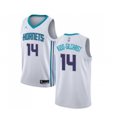 Charlotte Hornets #14 Michael Kidd-Gilchrist Authentic White Basketball Jersey - Association Edition