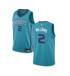 Charlotte Hornets #2 Marvin Williams Authentic Teal Basketball Jersey - Icon Edition