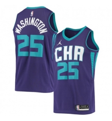 Charlotte Hornets #25 PJ Washington Jr. Jordan Brand Purple 2020-21 Swingman Jersey