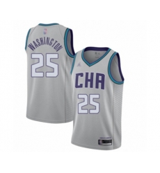 Charlotte Hornets #25 PJ Washington Swingman Gray Basketball Jersey - 2019-20 City Edition