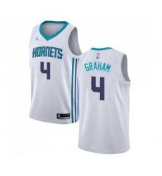 Charlotte Hornets #4 Devonte Graham Swingman White Basketball Jersey - Association Edition
