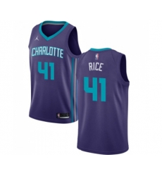Charlotte Hornets #41 Glen Rice Authentic Purple Basketball Jersey Statement Edition