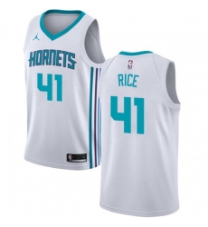 Charlotte Hornets #41 Glen Rice Authentic White NBA Jersey - Association Edition