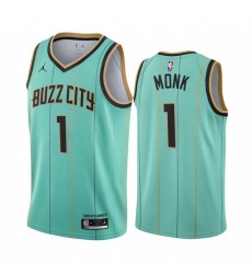 Nike Hornets #1 Malik Monk Mint Green NBA Swingman 2020-21 City Edition Jersey