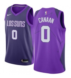 Phoenix Suns #0 Isaiah Canaan Swingman Purple NBA Jersey - City Edition