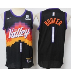 Phoenix Suns #1 Devin Booker Swingman Black Alternate NBA Jersey