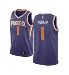 Phoenix Suns #1 Devin Booker Swingman Purple Road Basketball Jersey - Icon Edition