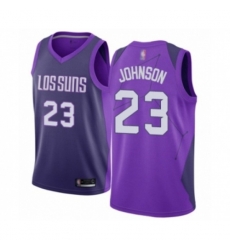 Phoenix Suns #23 Cameron Johnson Swingman Purple Basketball Jersey - City Edition
