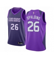 Phoenix Suns #26 Ray Spalding Swingman Purple Basketball Jersey - City Edition