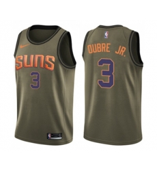 Phoenix Suns #3 Kelly Oubre Jr. Swingman Green Salute to Service Basketball Jersey