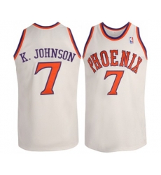 Phoenix Suns #7 Kevin Johnson Swingman White New Throwback Basketball Jersey