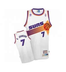 Phoenix Suns #7 Kevin Johnson Swingman White Throwback Basketball Jersey