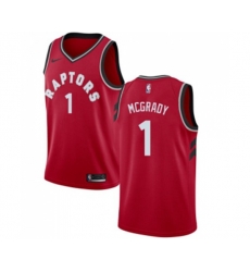 Toronto Raptors #1 Tracy Mcgrady Swingman Red Road NBA Jersey - Icon Edition