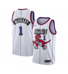 Toronto Raptors #1 Tracy Mcgrady Swingman White Hardwood Classics Basketball Jersey