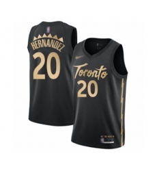 Toronto Raptors #20 Dewan Hernandez Swingman Black Basketball Jersey - 2019-20 City Edition