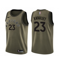Toronto Raptors #23 Fred VanVleet Swingman Green Salute to Service NBA Jersey